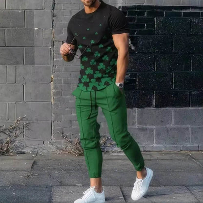 Buy Center Men's 2-Piece Jogging Suit - 3D Printed Summer Style - Buy Center UK