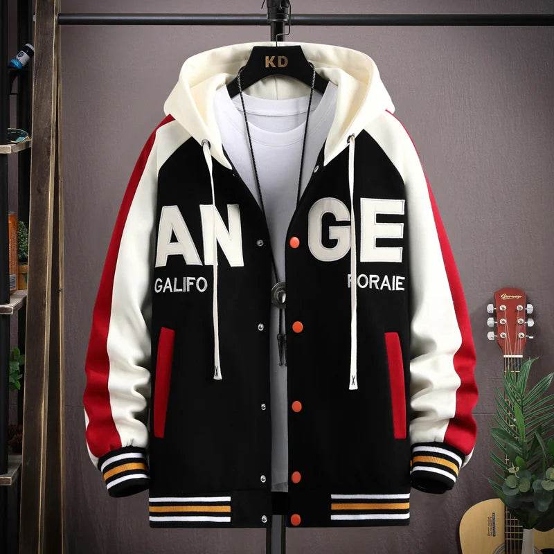 2023 Korean Men's Spring Jackets - Casual Hooded Streetwear Coats - Buy Center UK