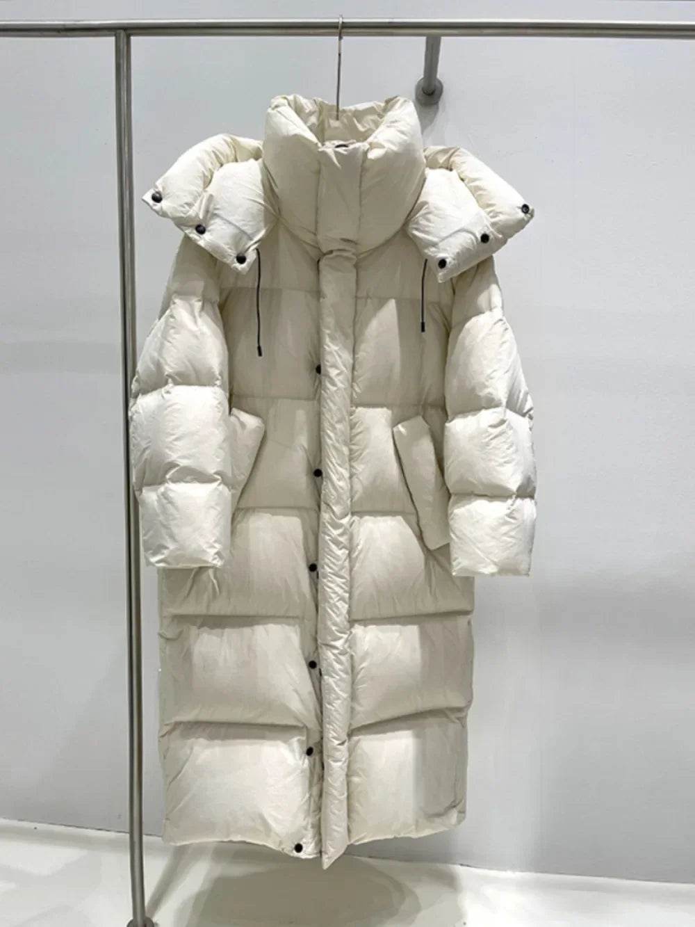 Buy Center Women's White Duck Down Coat - Warm & Stylish Puffer Jacket - Buy Center UK