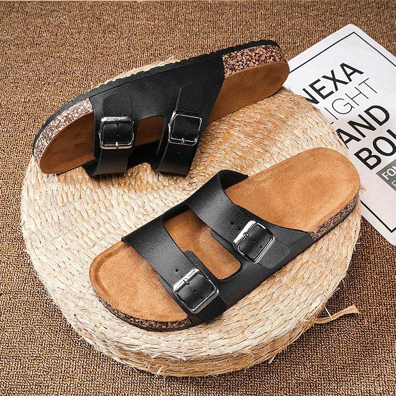 Buy Center Unisex Brik Flat Sandals - Comfortable Beach Slides - Buy Center UK