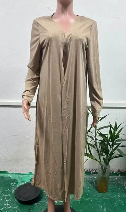 Elegant V-Neck Pullover Dress - 2025 Beach Resort Two-Piece Set - Buy Center UK