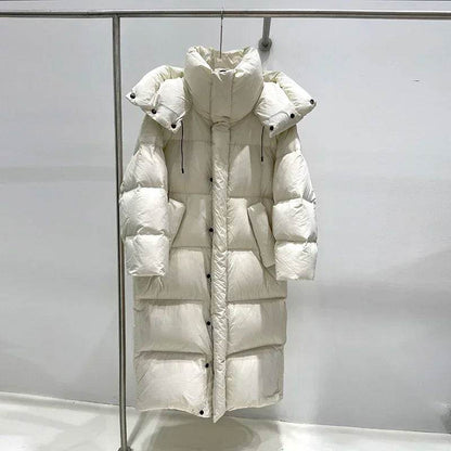 Buy Center Women's White Duck Down Coat - Warm & Stylish Puffer Jacket - Buy Center UK