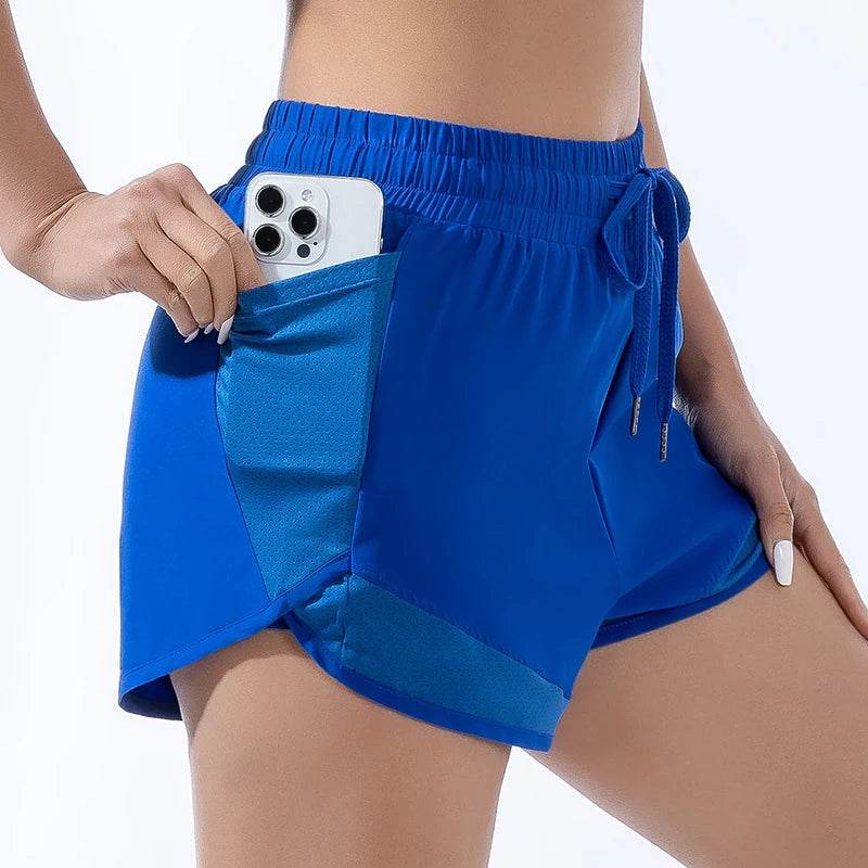 Women's Fitness Yoga Shorts - Quick Dry, Elastic Comfort for Sports - Buy Center UK