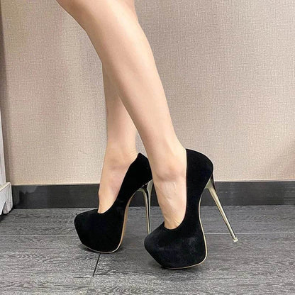 Waterproof Black High Heels - Sexy Summer Shoes for Adults - Buy Center UK