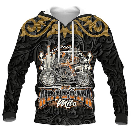 2023 Men's Vogue Skull Motorcycle Hoodie - Loose Fit, 3D Printed - Buy Center UK