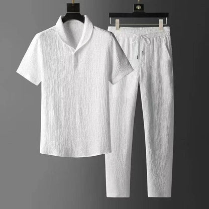 Buy Center Summer Ice Silk Linen Suit - Oversized Sleeveless Set - Buy Center UK