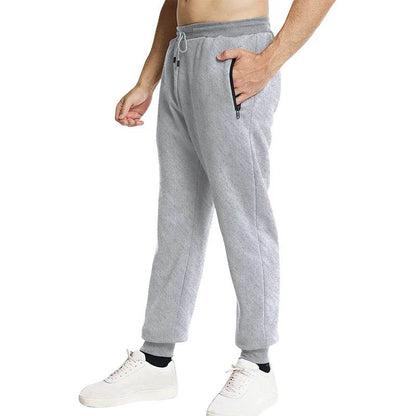 Buy Center Men’s Sweatpants - Side Zipper Pockets, Elastic Waist Joggers - Buy Center UK