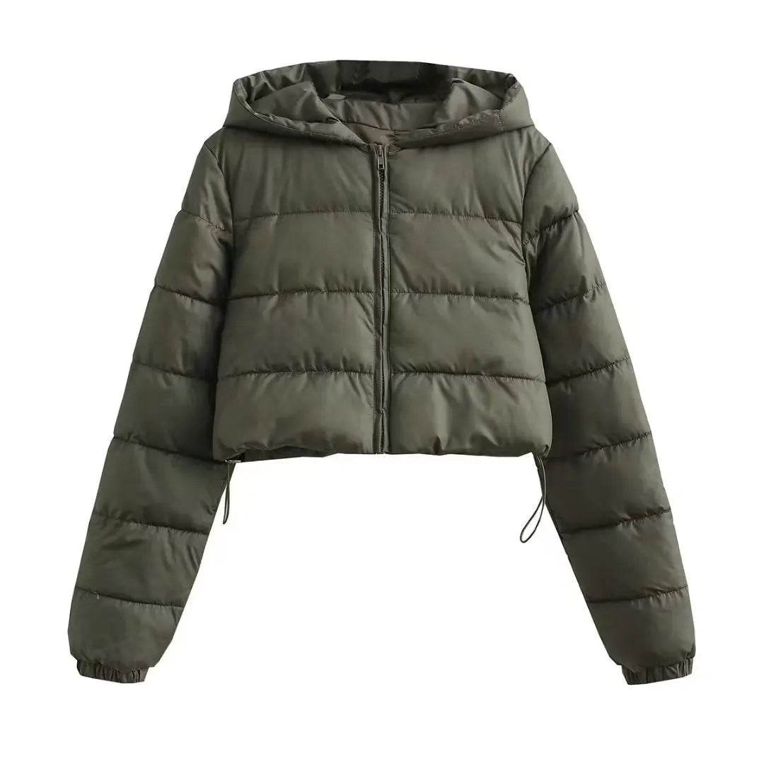Buy Center Women's Fall Winter Puffer Jacket - Cropped, Oversized Style - Buy Center UK