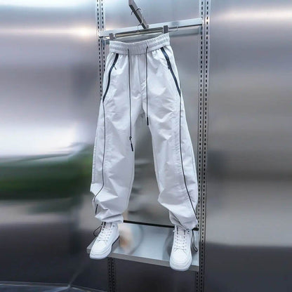Buy Center Men's Quick-Dry Casual Pants - Elastic Waist, Wide-Leg Style - Buy Center UK
