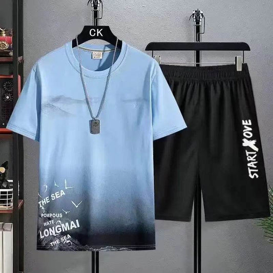 Youth Quick-Drying Shorts Set - Stylish Summer Tracksuit for Men - Buy Center UK