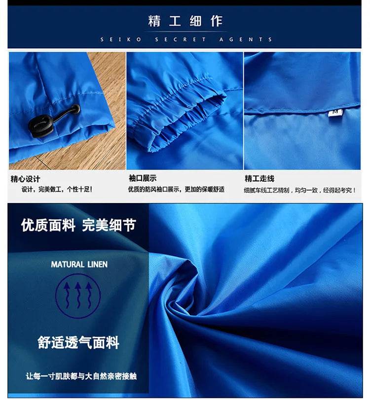 DEA Men's Thin Coat - Casual Windbreaker Jacket for Spring Autumn - Buy Center UK