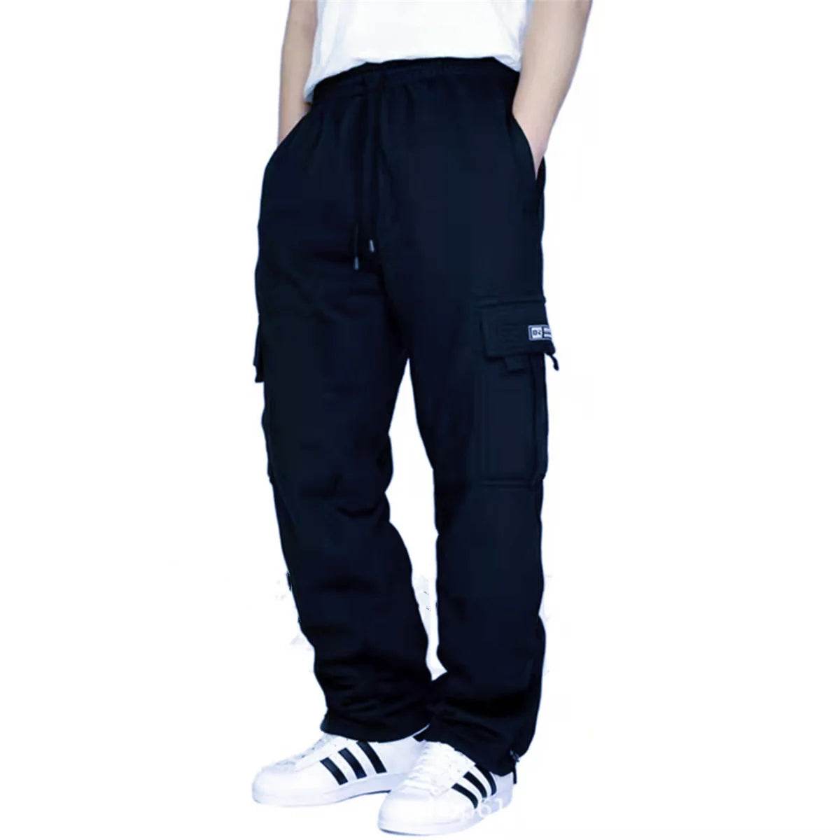 Men's Outdoor Cargo Pants - Winter Sports, Multi-Pocket, Loose Fit - Buy Center UK