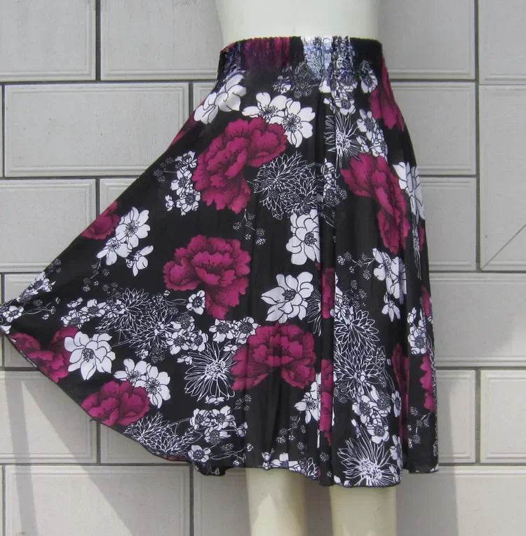 Buy Center Summer Ice Silk Skirt - Floral Design for Women - Buy Center UK