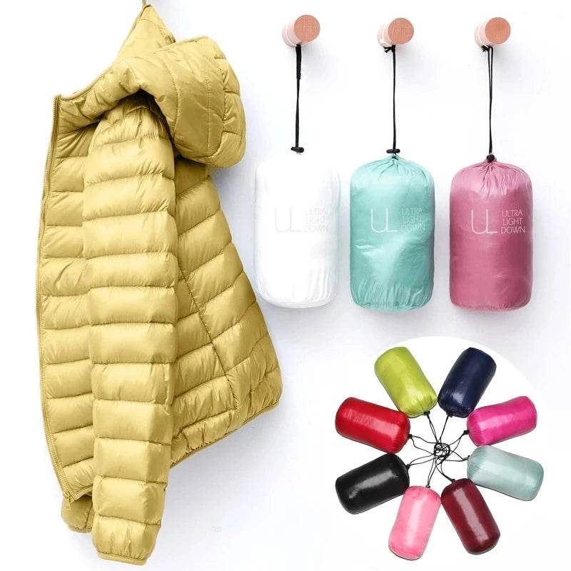 Buy Center Women's Down Jacket - Lightweight Hooded Parka for Winter - Buy Center UK