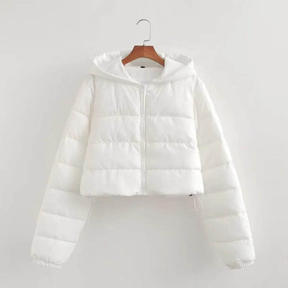 Buy Center Women's Fall Winter Puffer Jacket - Cropped, Oversized Style - Buy Center UK