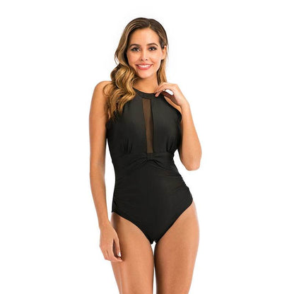 Buy Center Sexy Print One Piece Swimwear - Plus Size Push-Up Support - Buy Center UK