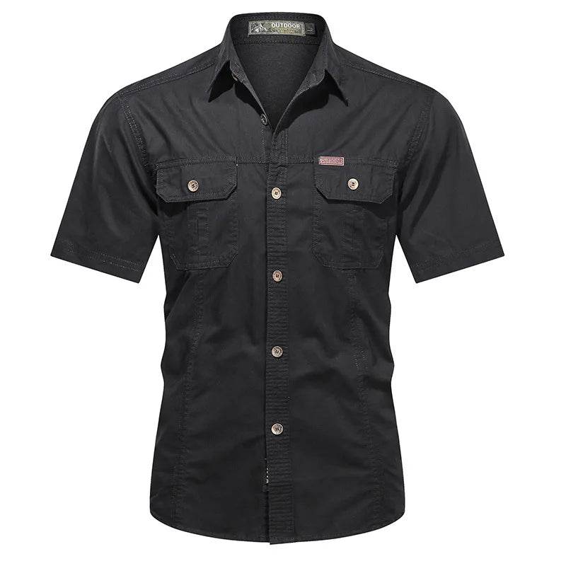 Buy Center Men's Oversized Cargo Shirts - 4XL & 5XL Casual Blouse - Buy Center UK