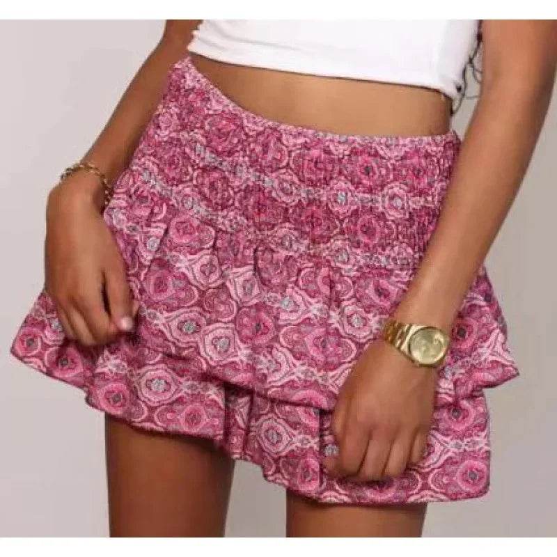 2023 Women's Mini Dress - Floral Ruffle Edge in 13 Colors - Buy Center UK