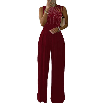 Buy Center Women's Retro Jumpsuit - Casual Solid Overalls for Summer - Buy Center UK