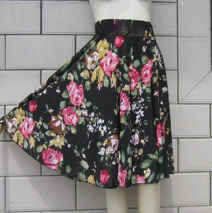 Buy Center Summer Ice Silk Skirt - Floral Design for Women - Buy Center UK
