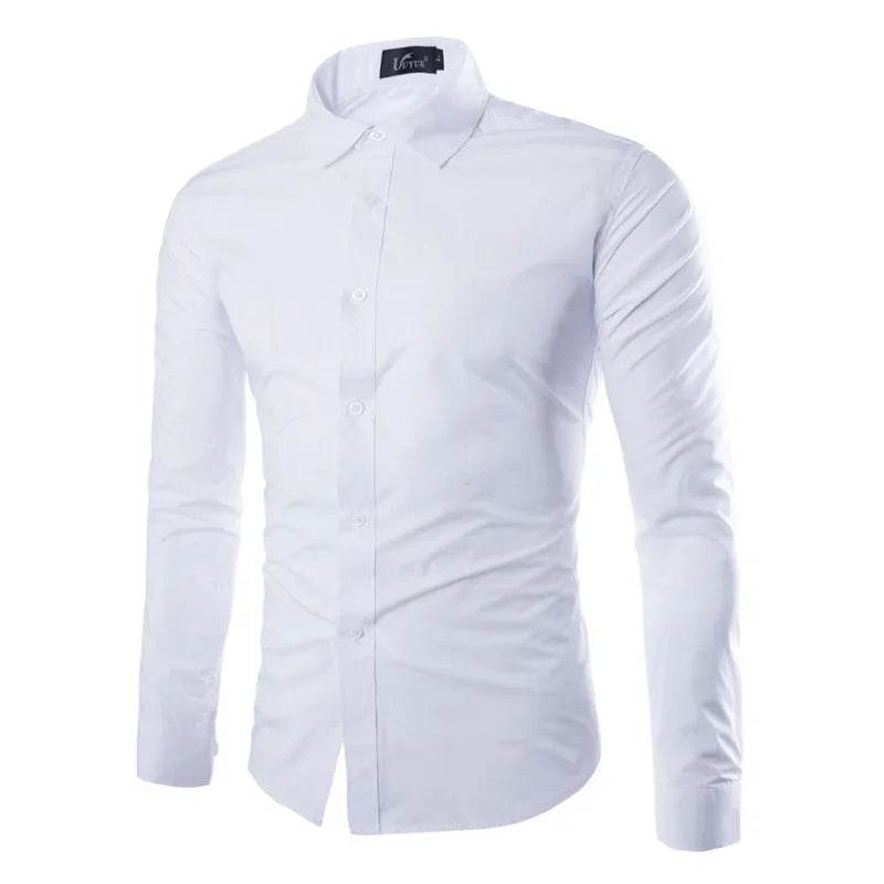 Buy Center Men's Stripes Long Sleeve Slim Shirt - Business & Casual - Buy Center UK