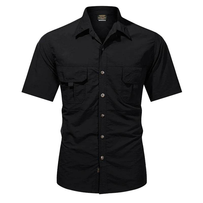 Buy Center Men’s Breathable Jogger Shirts - Quick Dry & Multi-Pockets - Buy Center UK
