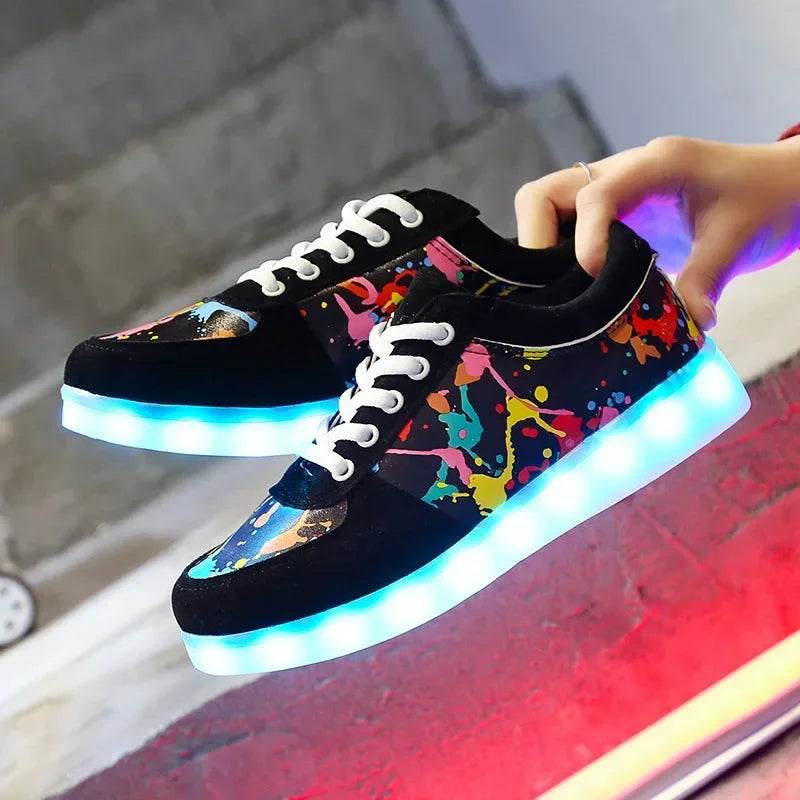 Maogu Luminous Sneakers - USB Rechargeable LED Light-Up Shoes - Buy Center UK