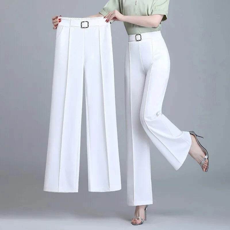 Buy Center High Waist Wide Leg Pants - Casual & Fashionable Trousers - Buy Center UK