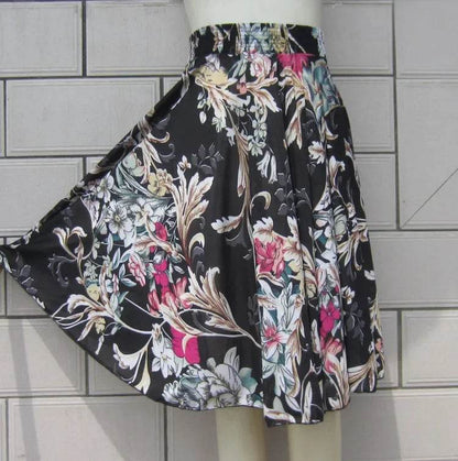 Buy Center Summer Ice Silk Skirt - Floral Design for Women - Buy Center UK