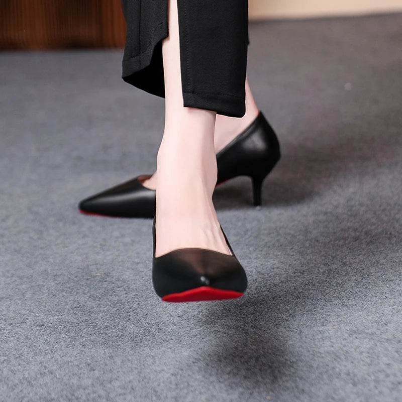 Buy Center Red Sole High Heel Pumps - Classic Pointed Toe Design - Buy Center UK