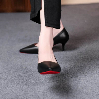 Buy Center Red Sole High Heel Pumps - Classic Pointed Toe Design - Buy Center UK