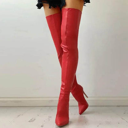 Buy Center Plus Size Thigh High Boots - Sexy Over-the-Knee Heels - Buy Center UK