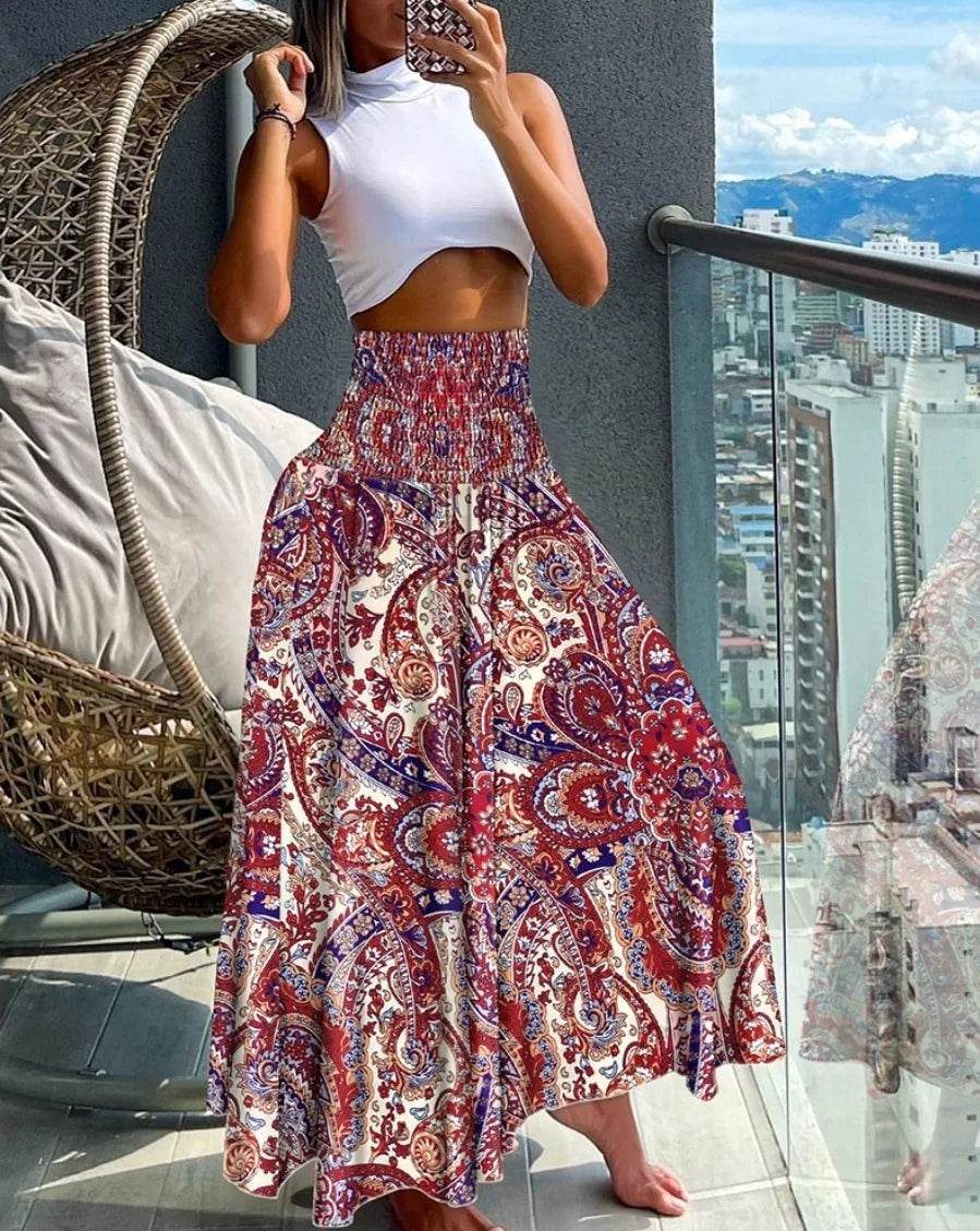 Fashion Floral Print Skirt - High Waist Wrap for Summer Style - Buy Center UK