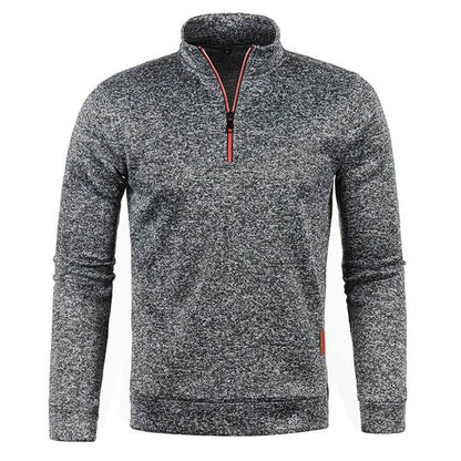 Buy Center Men's Half Zipper Pullover Sweater - Casual Turtleneck Style - Buy Center UK