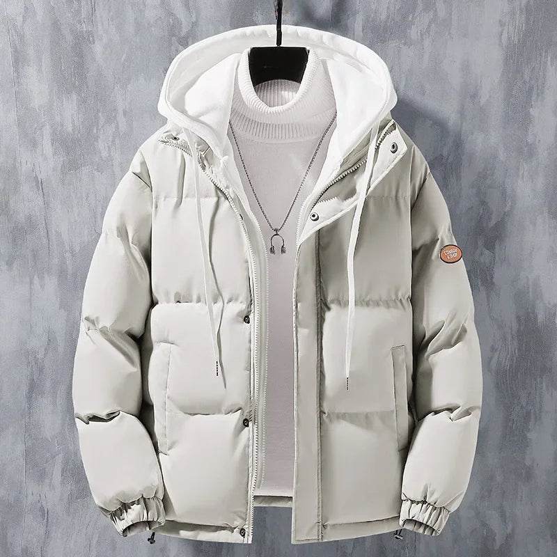 Buy Center Men's Winter Puffer Jacket - Thickened Warm Cotton Coat - Buy Center UK