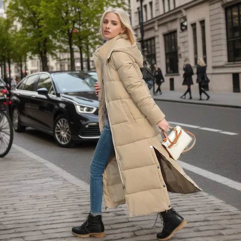 Buy Center Hooded Feather Coat - 2023 Long Women's Down Jacket - Buy Center UK