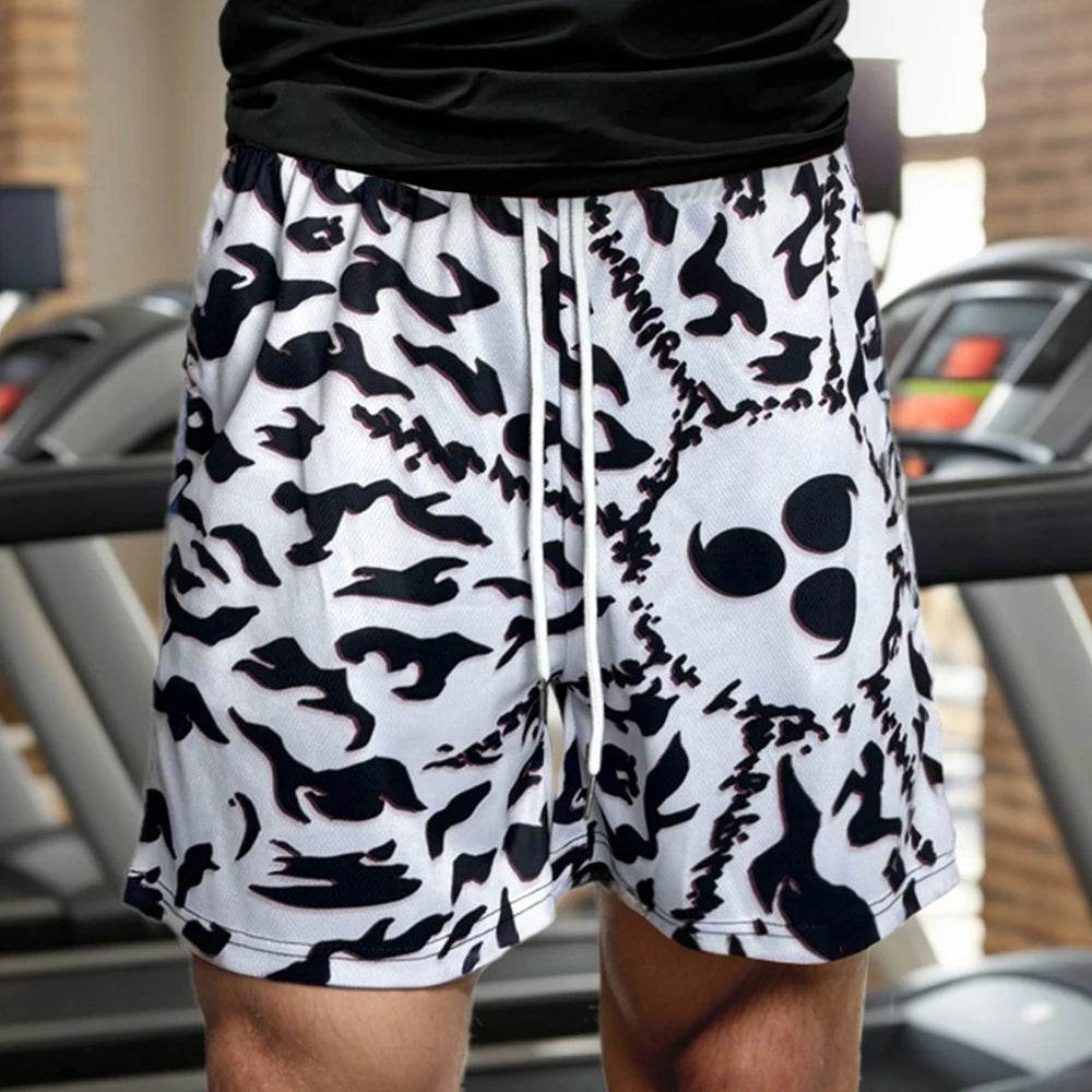 Buy Center Anime Running Shorts for Men - Quick Dry Gym Fitness Wear - Buy Center UK