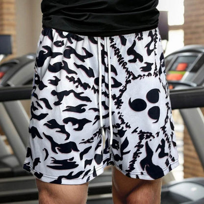 Buy Center Anime Running Shorts for Men - Quick Dry Gym Fitness Wear - Buy Center UK