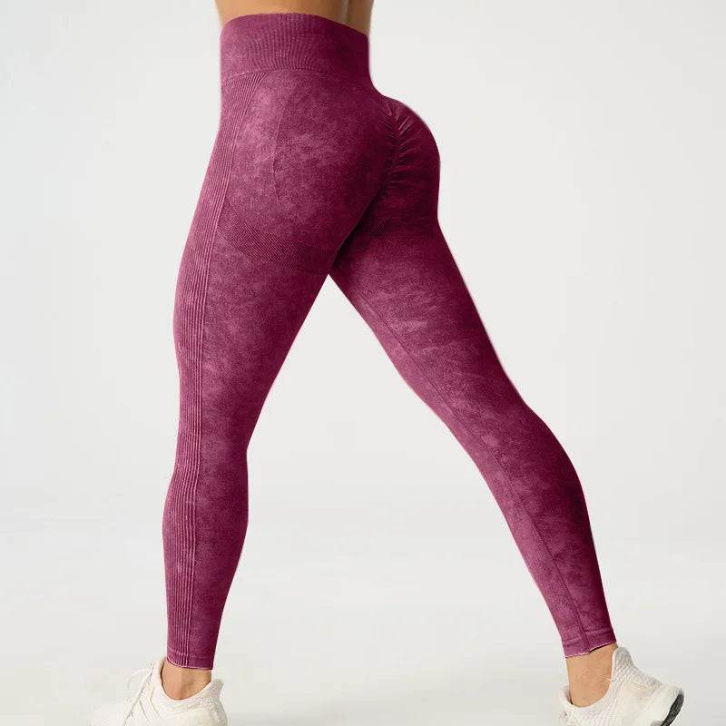 Buy Center High Waisted Frosted Yoga Pants - Quick Dry, Tight Fit - Buy Center UK