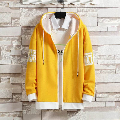 Buy Center Men's Hooded Cardigan Sweatpants Set - Casual Spring Outfit - Buy Center UK