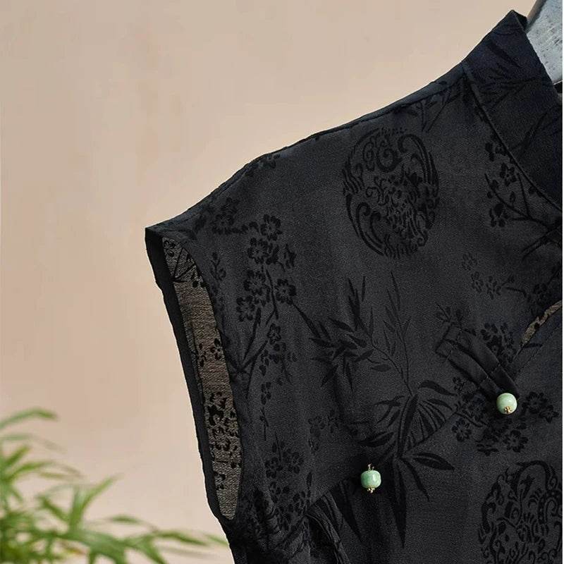 Retro Thin Shirt - Elegant Chinese Style Short Sleeve T-shirt - Buy Center UK