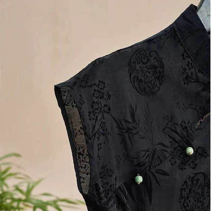 Retro Thin Shirt - Elegant Chinese Style Short Sleeve T-shirt - Buy Center UK