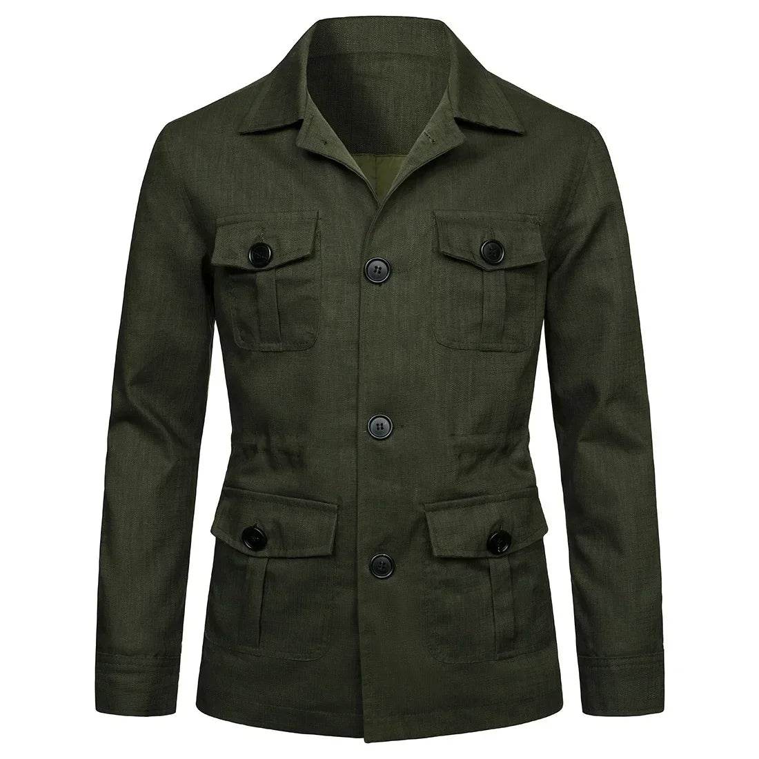 Buy Center Men’s Casual Jacket - Full Sleeve Turn Down Collar - Buy Center UK