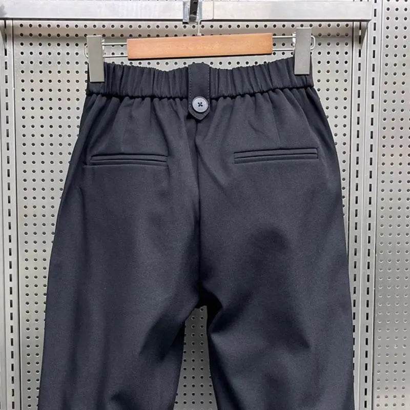 2024 High Waist Harlan Suit Pants - Loose Fit for Men’s Style - Buy Center UK