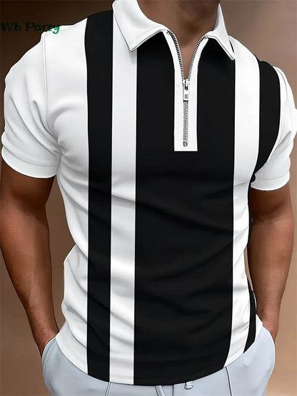 Buy Center Classic Stripe T-Shirt - Breathable Polo for Men - Buy Center UK