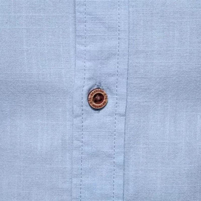 Buy Center Men's Fashion Business Shirt - Cotton Linen Long Sleeve - Buy Center UK