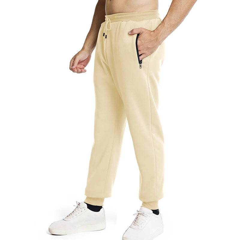 Buy Center Men’s Sweatpants - Side Zipper Pockets, Elastic Waist Joggers - Buy Center UK