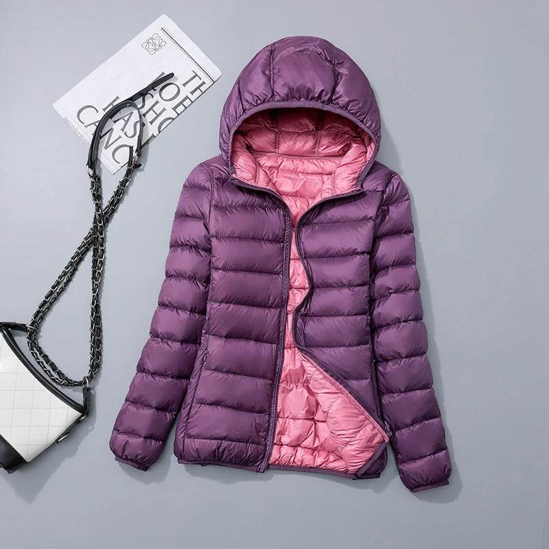 Buy Center Ultra Light Down Jacket - Stylish Hooded Winter Coat - Buy Center UK