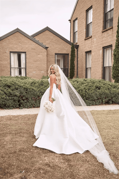 Buy Center Sweetheart A-Line Wedding Dress - Side Slit & Appliqué - Buy Center UK