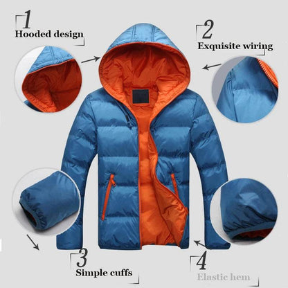 Buy Center Men's Hooded Parka - Waterproof, Lightweight & Stylish - Buy Center UK